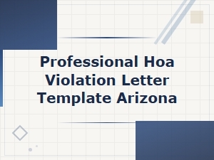 Arizona Hoa Violation and Fine Dispute Letter Template